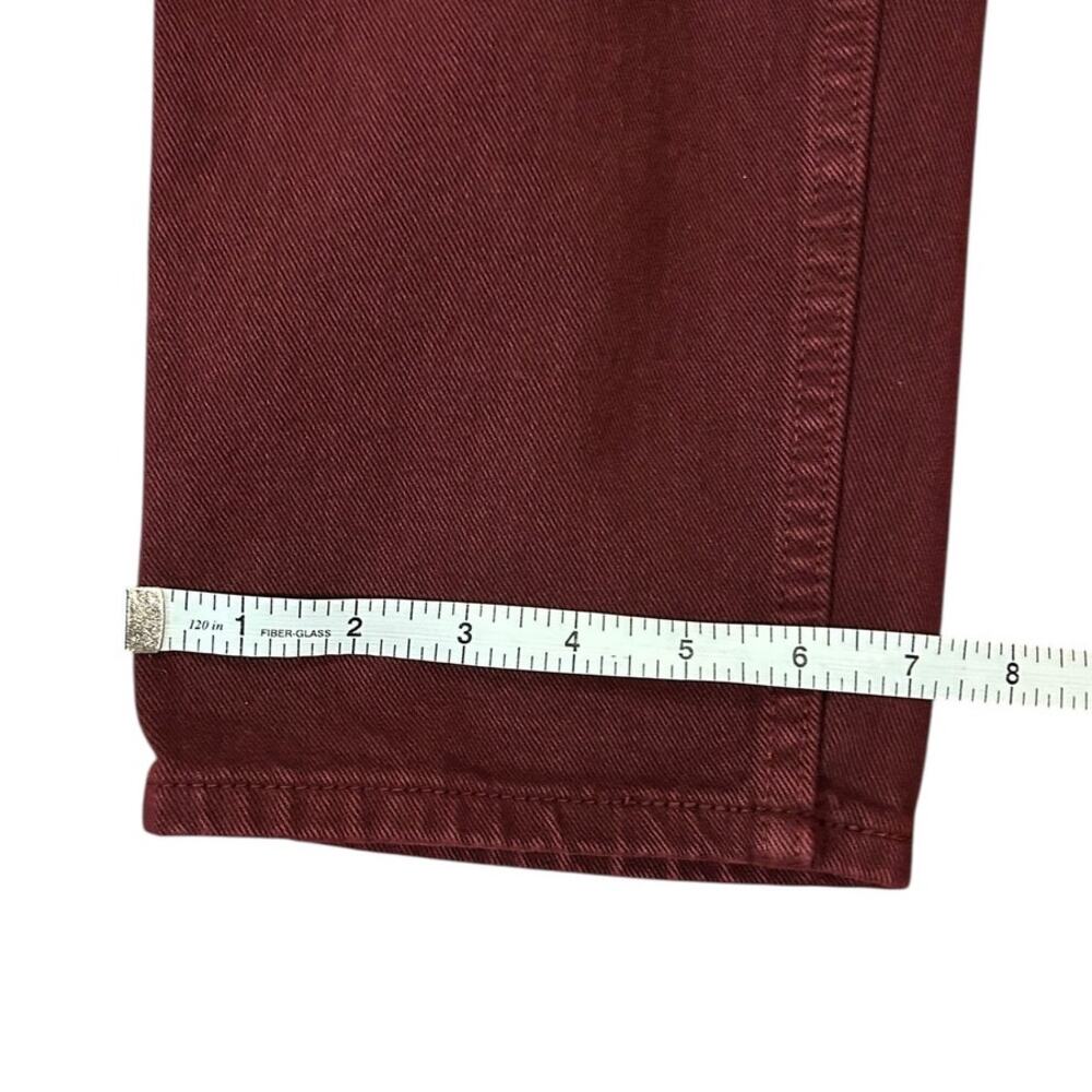 LEVIS Women's Vintage 550 Denim Jeans Size 16, 32 x 30 90s Burgundy Red Relaxed - Picture 9 of 9